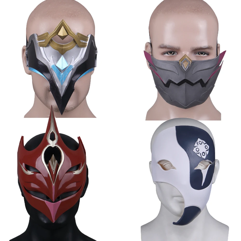 Anime Cosplay Face - Anime Genshin Impact Mask Latex Cosplay