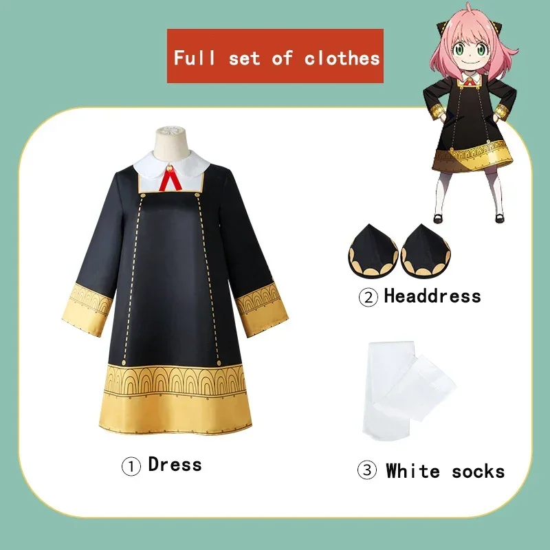 Anya Forger Cosplay Anime SPY  - đánh giá và giá Spy Family Outfit
