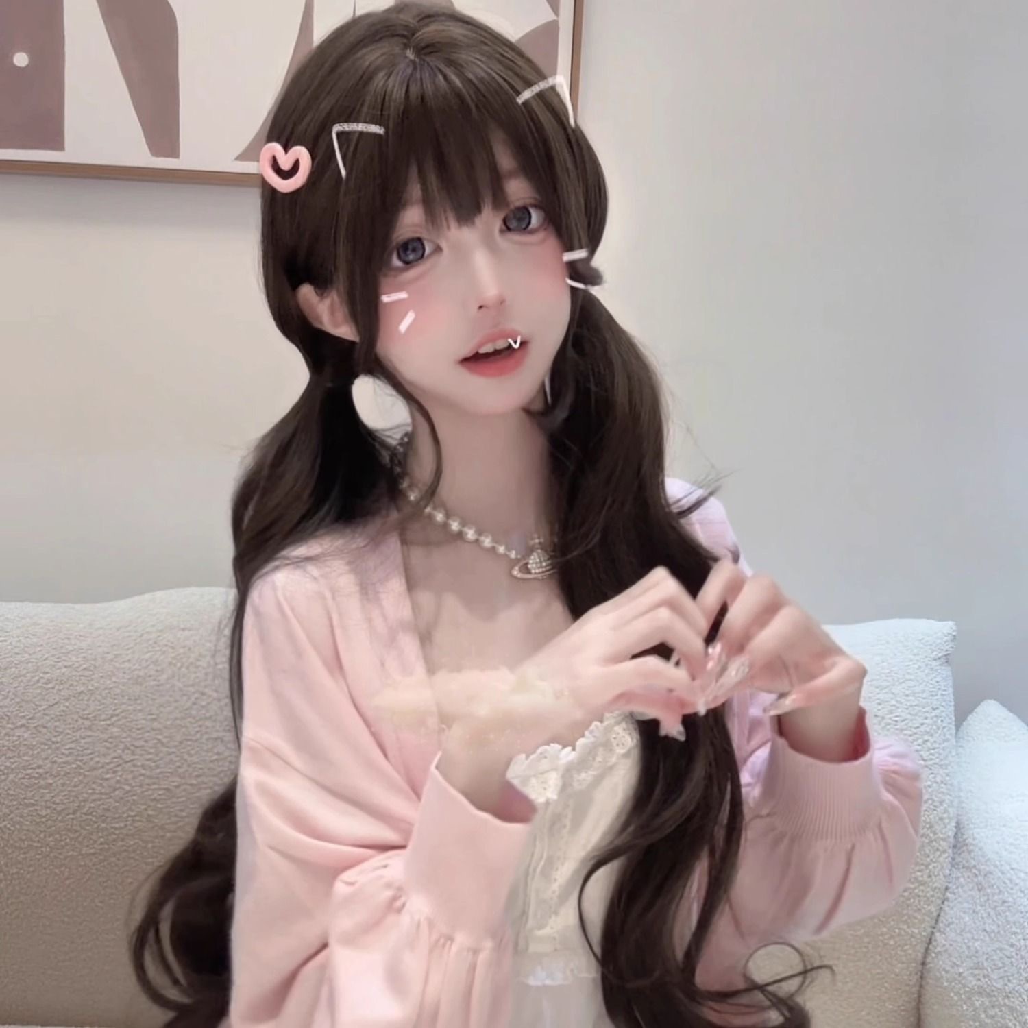 75cm Synthetic Long Wavy Lolit - đánh giá và giá Anime Cosplay Girl Photo