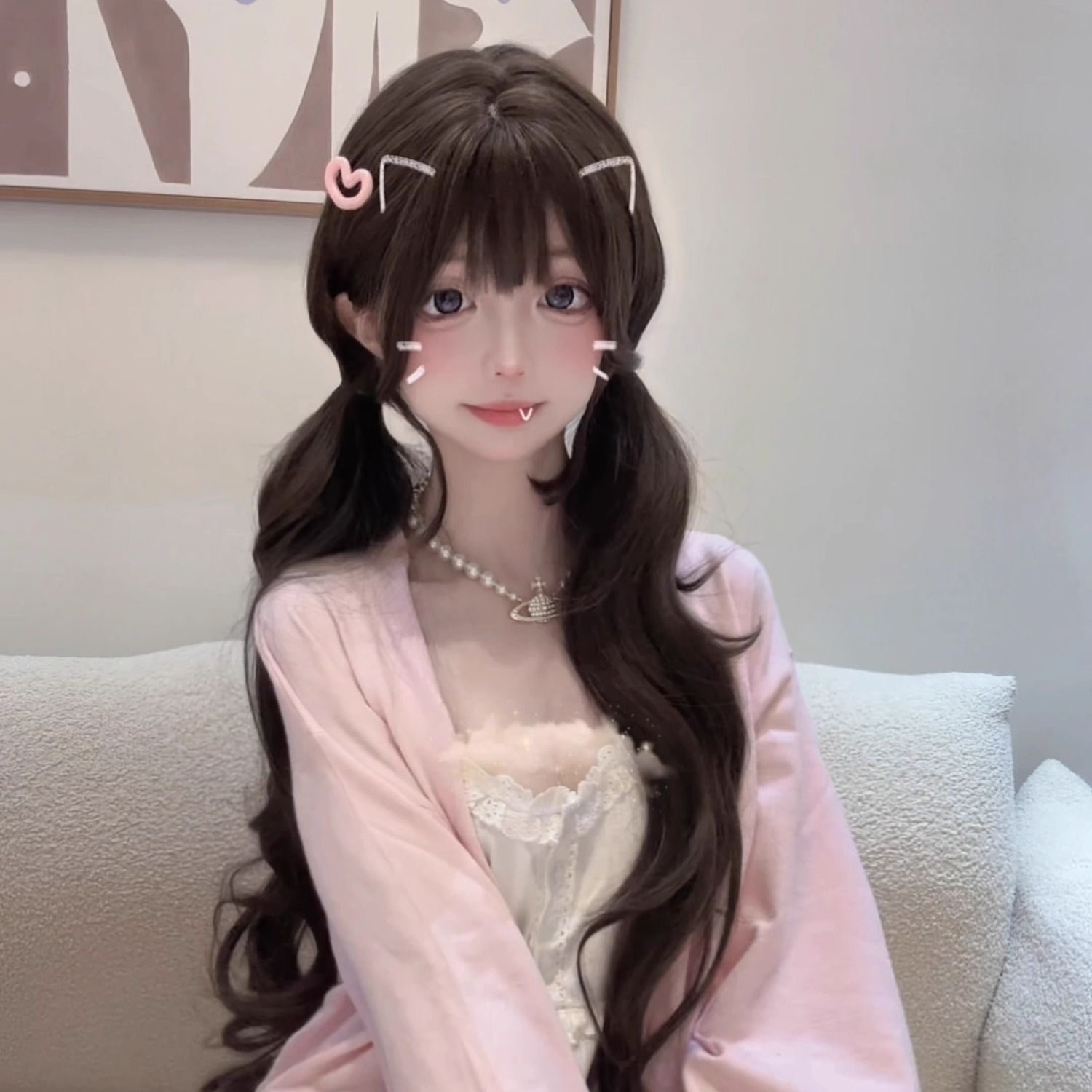 75cm Synthetic Long Wavy Lolit - đánh giá và giá Anime Cosplay Girl Photo