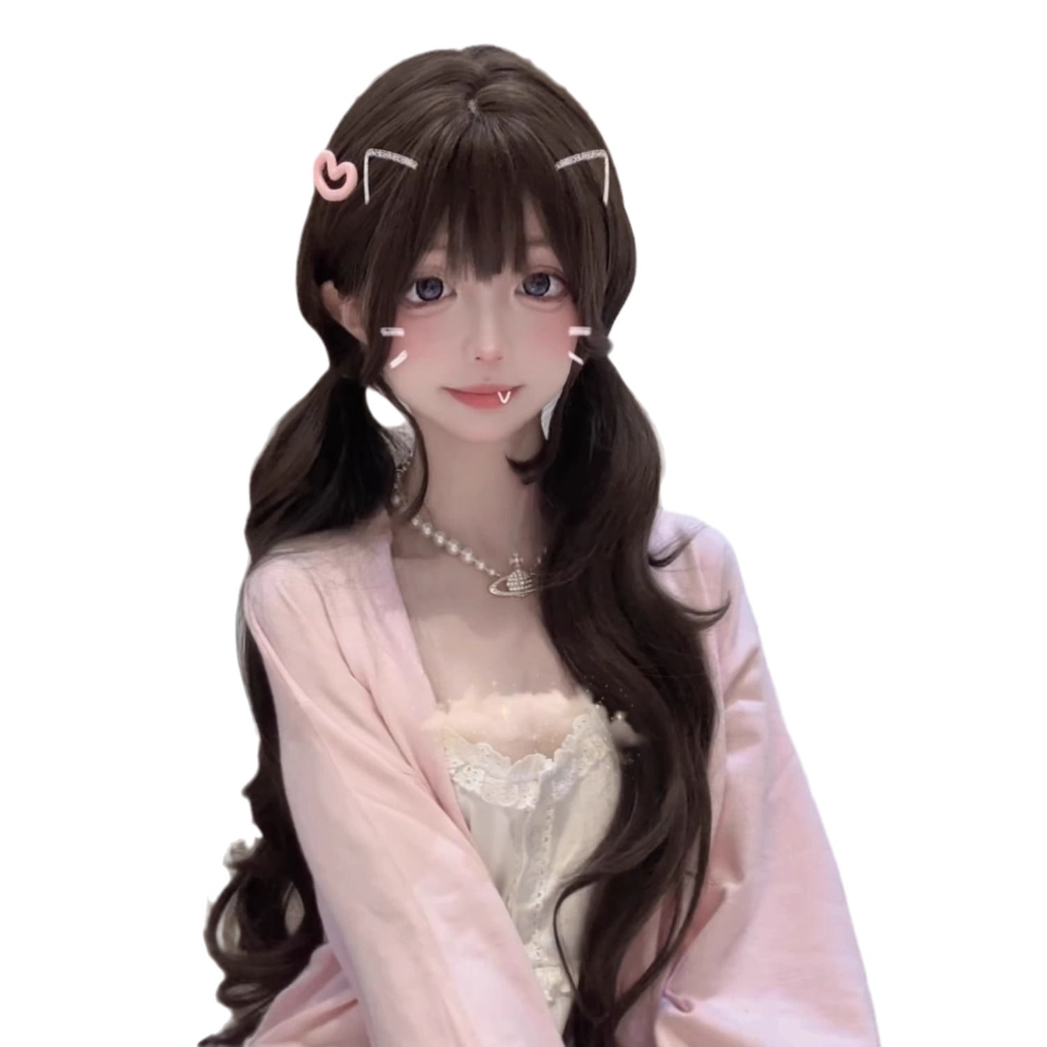 75cm Synthetic Long Wavy Lolit - đánh giá và giá Anime Cosplay Girl Photo