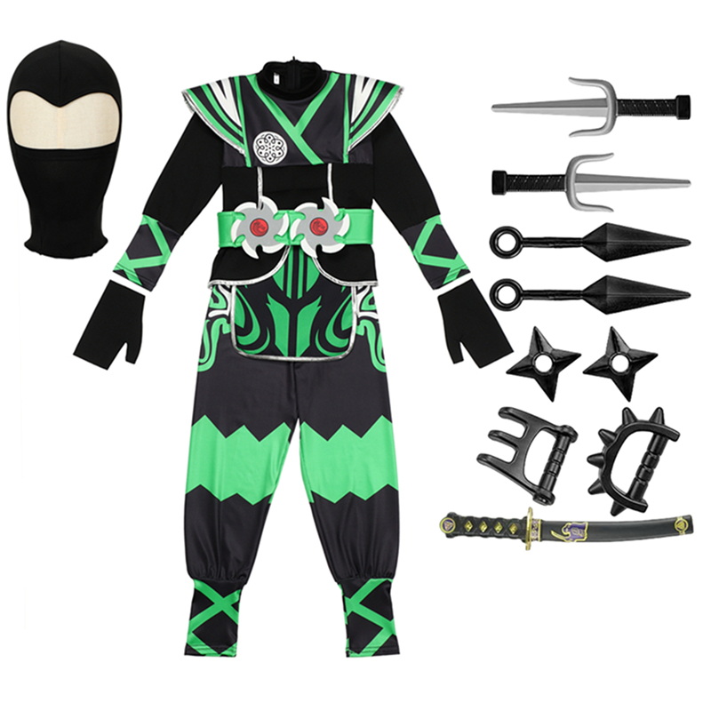 Green Ninja Costume for Kids w - đánh giá và giá Anime Cosplay Boy