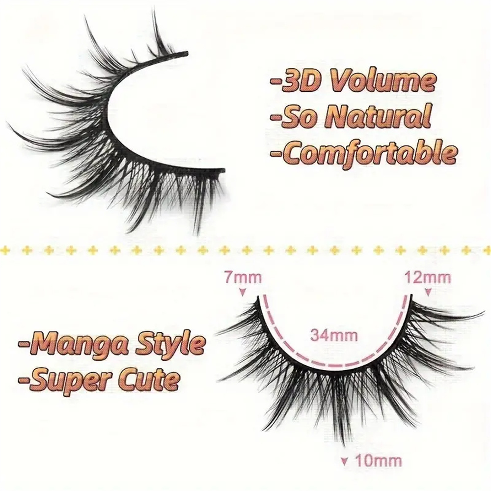 Natural Look False Eyelashes A - đánh giá và giá Cosplay Korean Anime